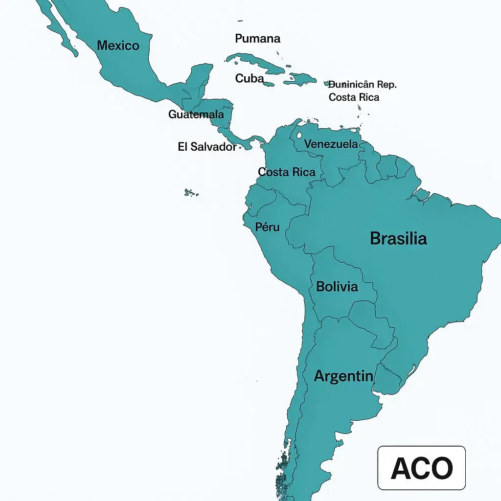 Ubicaciones Aco Sistema para Agencia de Carga