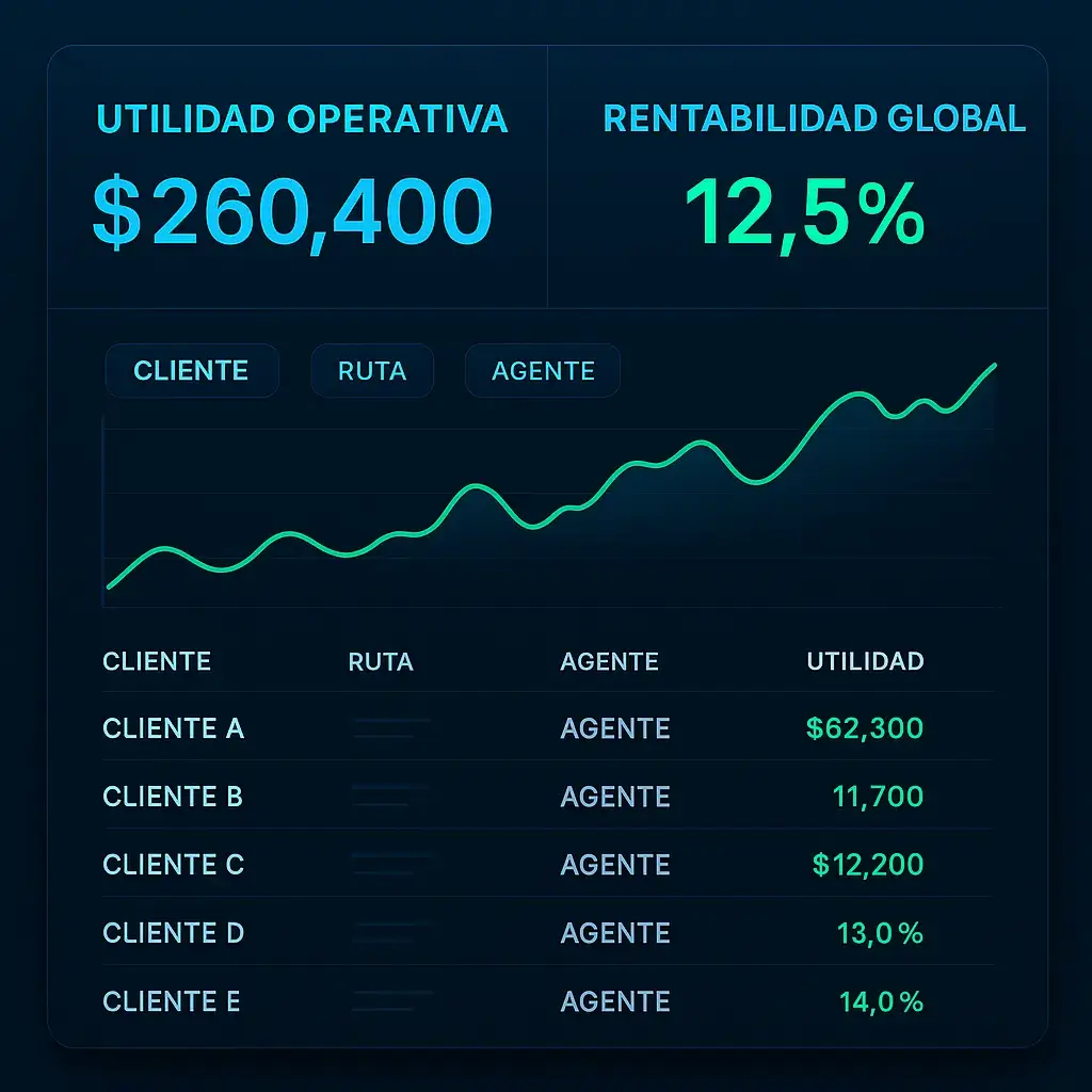Utilidad operativa y rentabilidad global