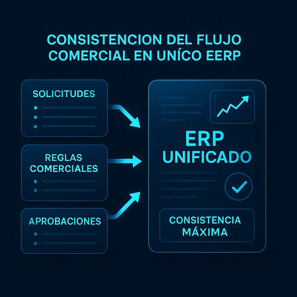 Panel centralizado del flujo comercial