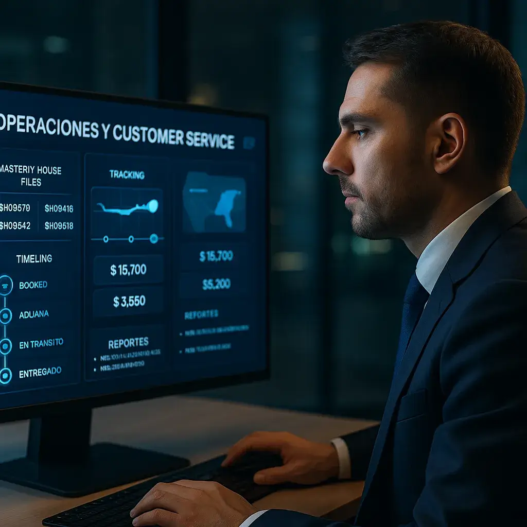 Pantalla del módulo de Operaciones y Customer Service