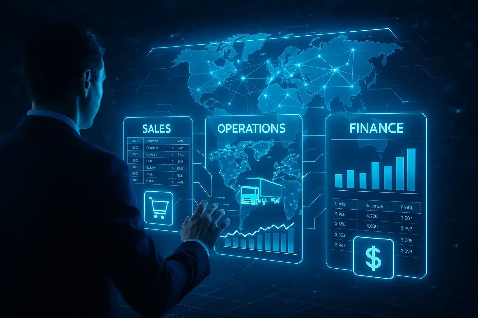 Vista del sistema mostrando los módulos integrados